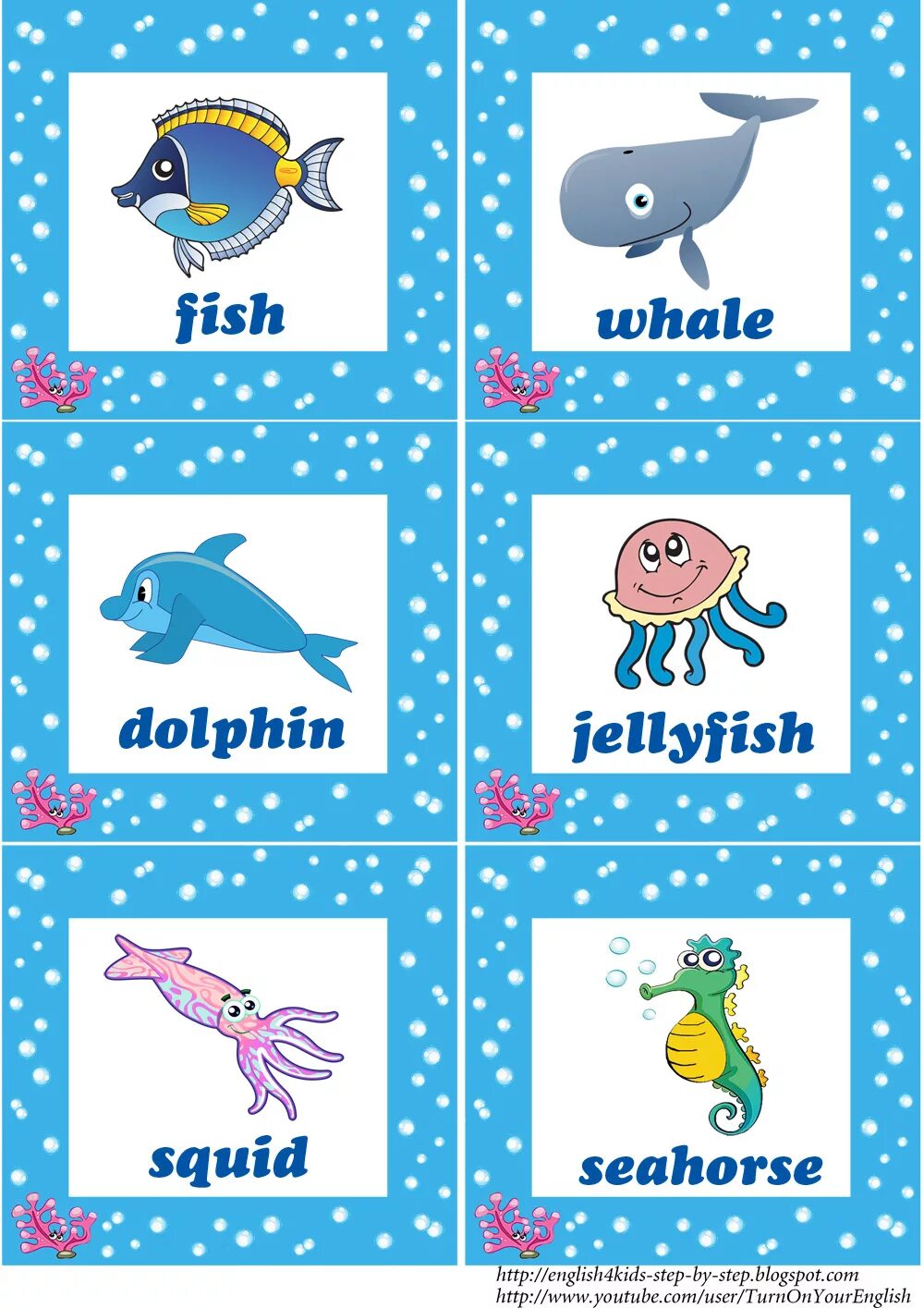 Как будет по английскому морская. Морские обитатели на английском. Морские животные на англ яз. Морские обитатели для детей. Морские животные на английском карточки.