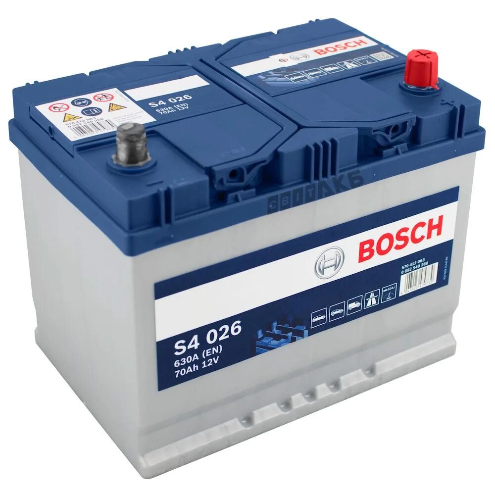 0092s40260 Bosch. Аккумулятор Bosch Asia s4 026 70ah. Bosch 0092s40260 70 а/ч l (Азия)(0). Bosch s4 026 аккумулятор 70 а/ч.