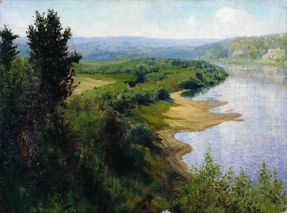 Какие есть картины русских художников. Поленов река Оять.