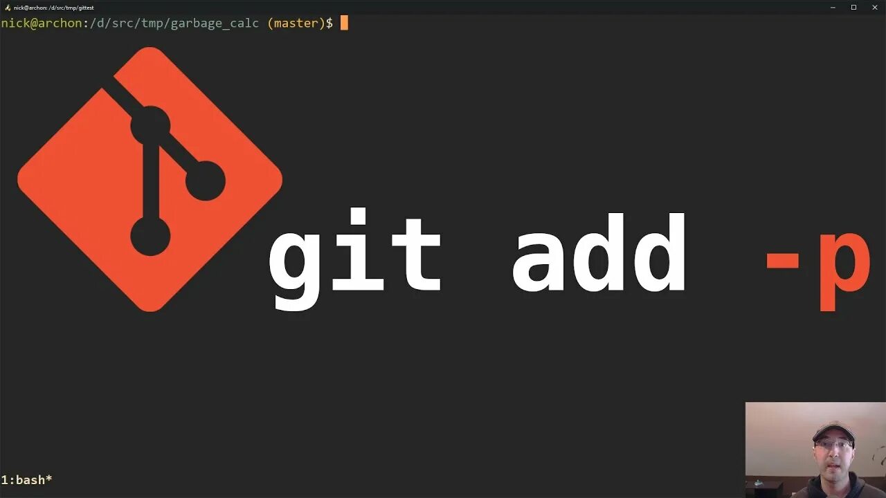 Add patch. Git add. Git amend. Git add - m. Create Video from graph git commit.