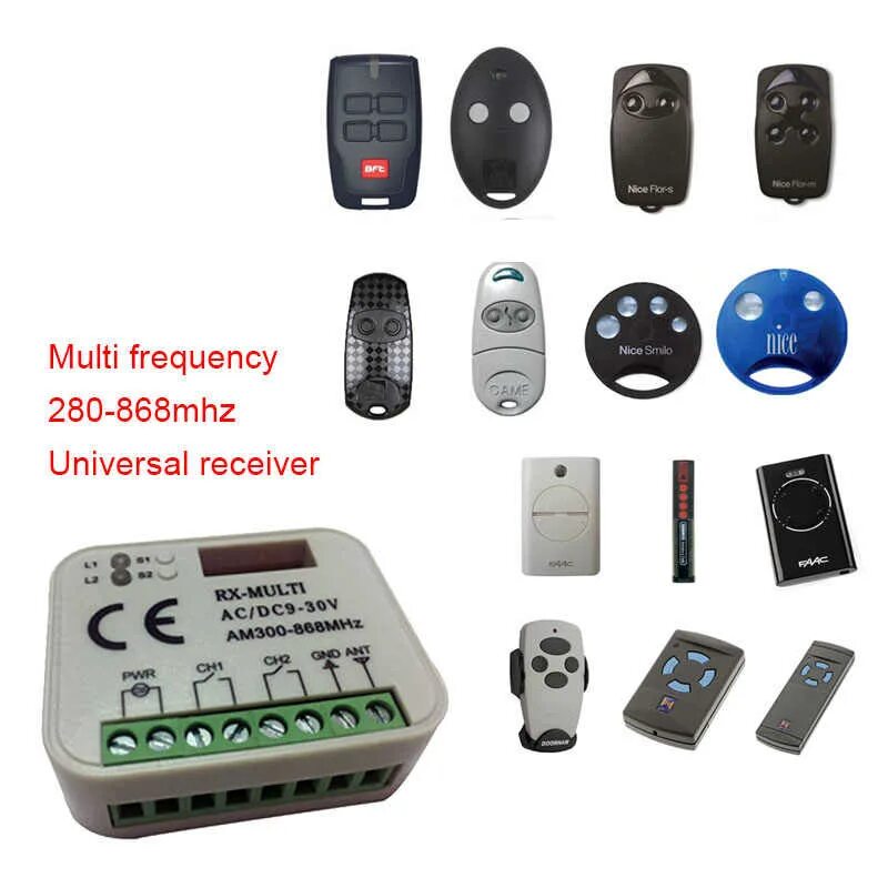 радиоприемник 2-канальный внешний универсальный xr 433 мгц. частоты 868 мгц. Faac xr 868 приемник. частоты 868 мгц. частоты 868 мгц.