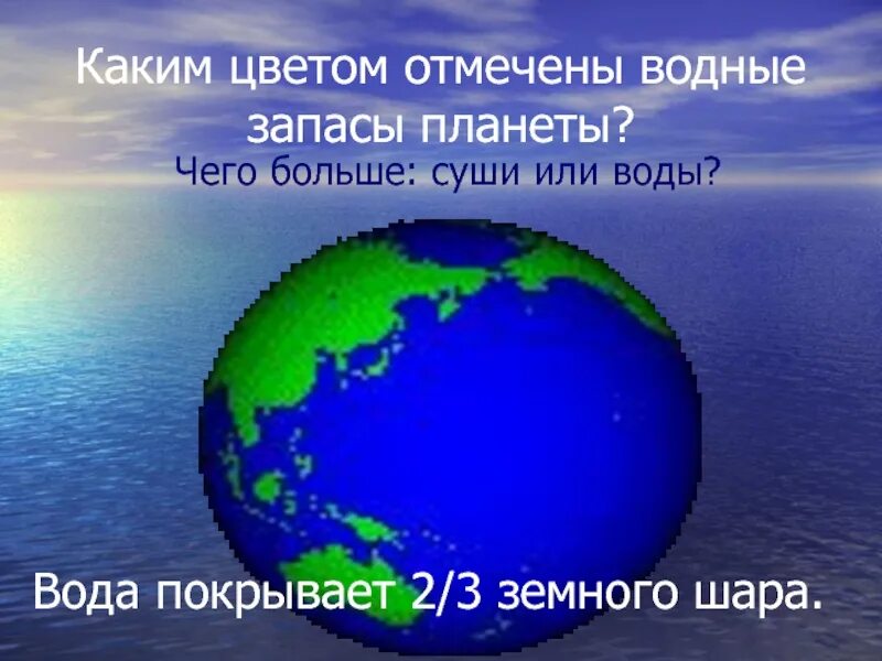 Суши занимает земного шара. Чего на земле больше суши или воды. Чего больше воды или суши. Вода и суша на земле. Чего больше на планете суши или воды.