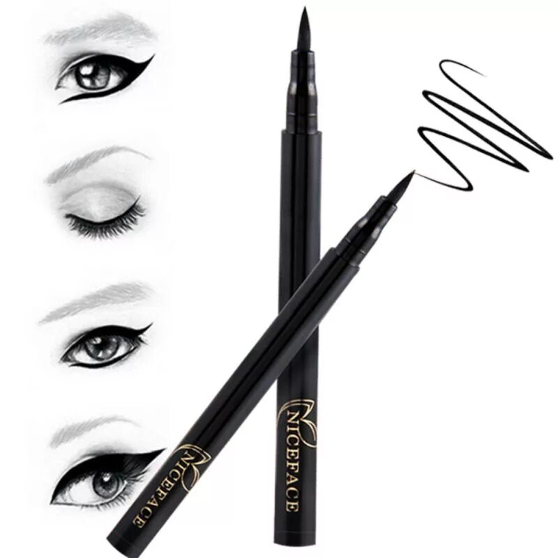 Eyeliner Pencil водостойкий. Topface карандаш водостойкий для глаз Waterproof Eyeliner. [3w Clinic] подводка - фломастер для глаз черная Soft&Clear Eye line Squre, 7 мл. Карандаш для глаз водостойкий 107 Waterproof Eyeliner.