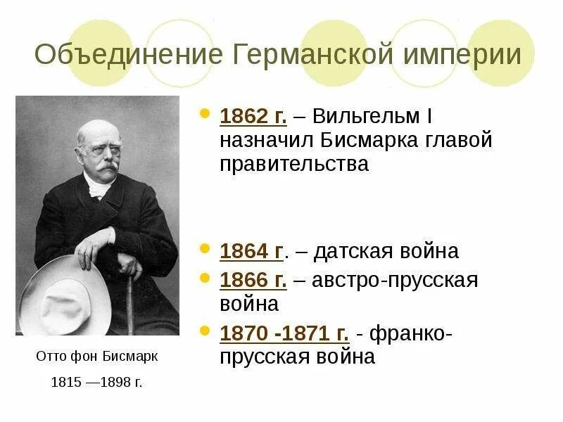 Деятельность бисмарка. Деятельность бисмарка во главе пруссии.