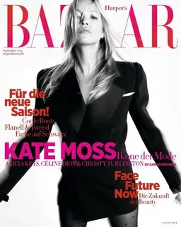Cover of Harper's Bazaar Germany with Kate Moss, September 2019 (ID.
