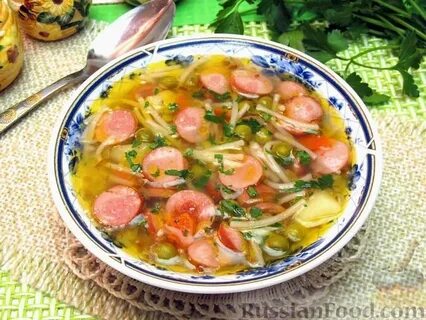 Рецепт супа с сосисками