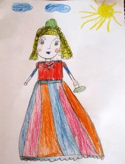 Рисование в средней группе моя любимая кукла