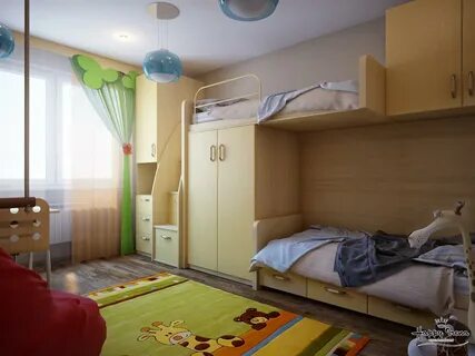 Фото детской комнаты для двоих детей