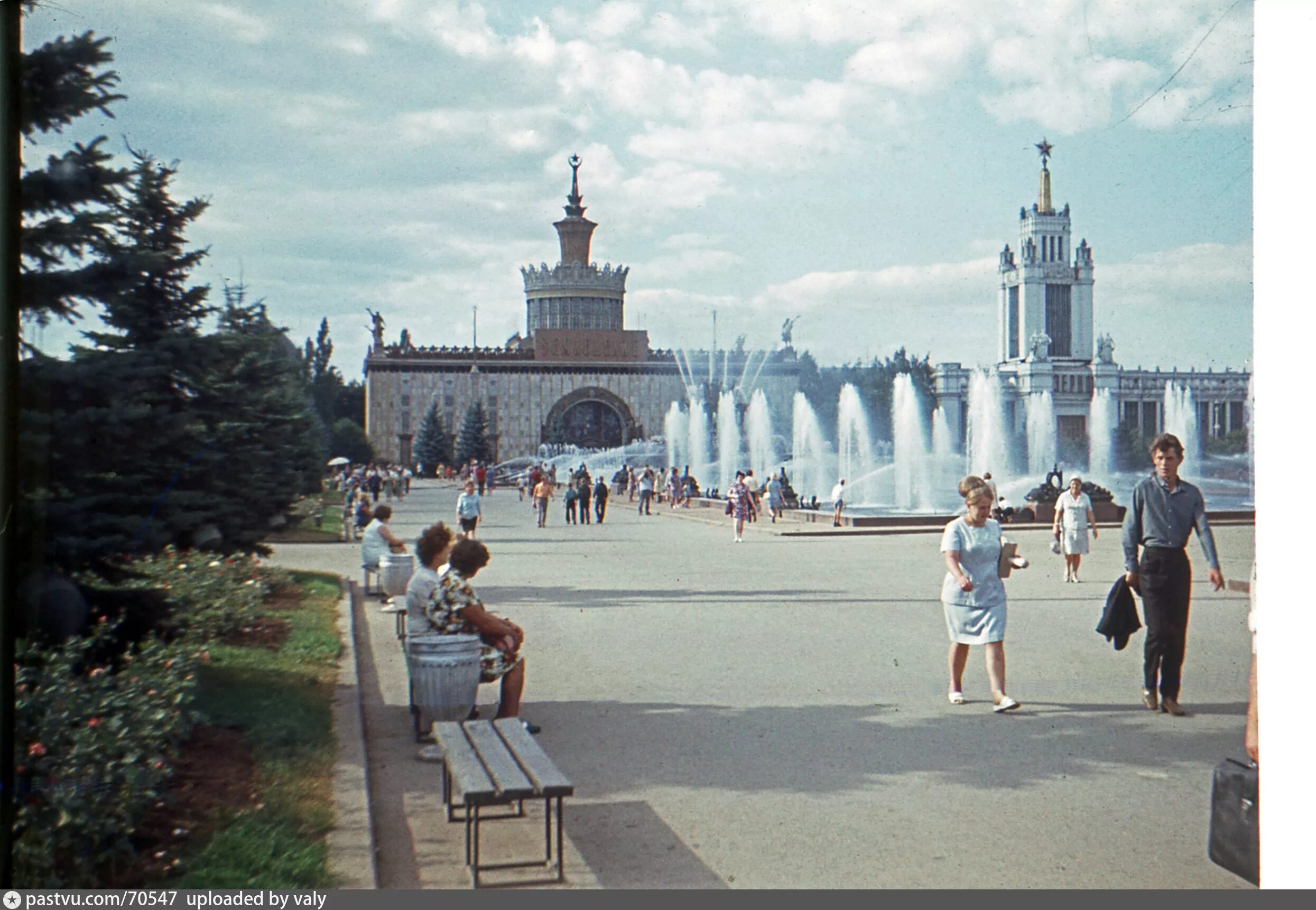 ВДНХ В Москве СССР. 1959 - Открытие в Москве ВДНХ.. ВДНХ 80-Е. ВДНХ В 60-Е годы.