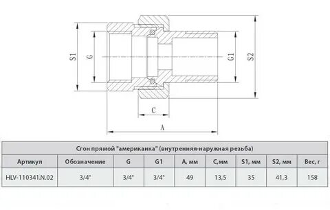 Резьба 1 2 чертеж