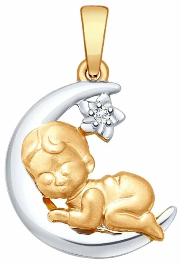 Золото на рождение ребенка. Подвеска SOKOLOV 1030612_S. Кулон на рождение ребенка. Подвеска за рождение ребенка. Золотая подвеска на рождение ребенка.