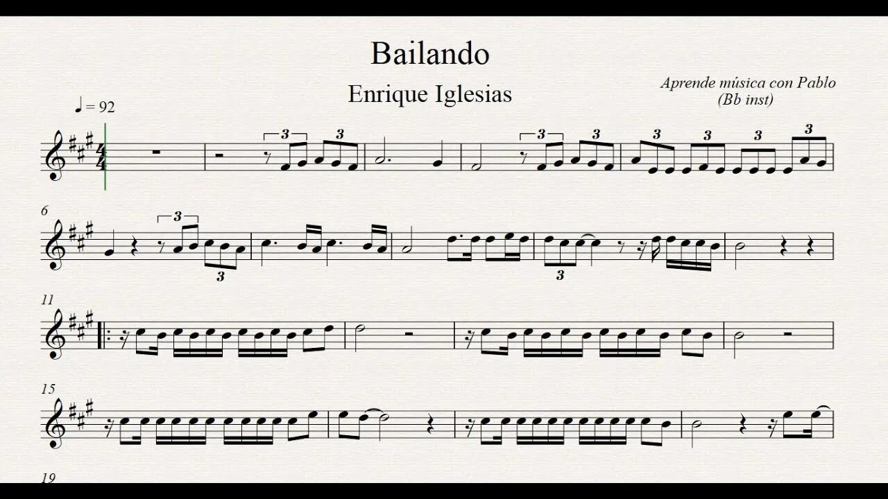 Байландо перевод. Paradiso bailando Ноты. Bailando Fox Ноты.