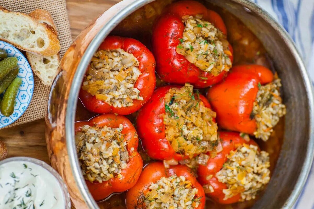 Сколько варить перцы фаршированные мясом