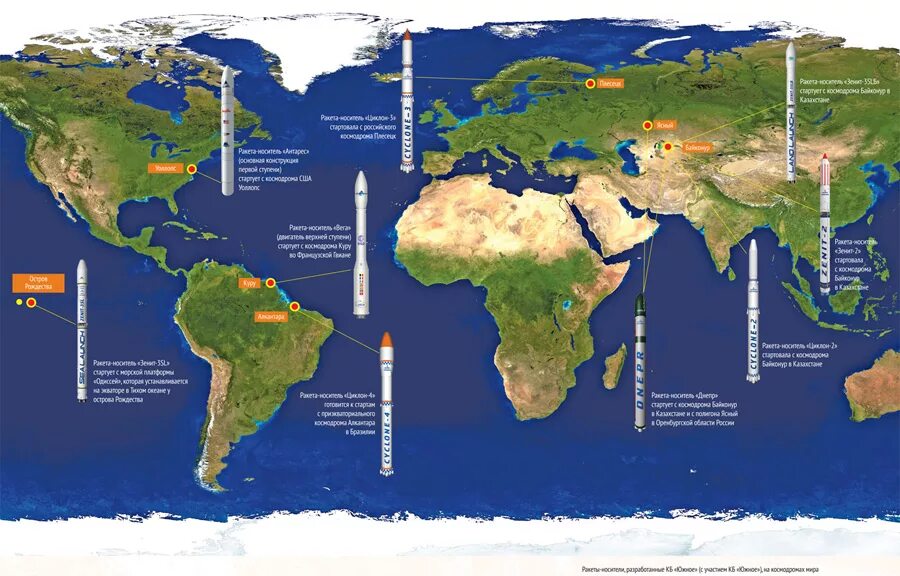 Сколько космодромов в россии на сегодняшний. Расположение космодромов в мире. Космодромы США на карте. Российские космодромы на карте.