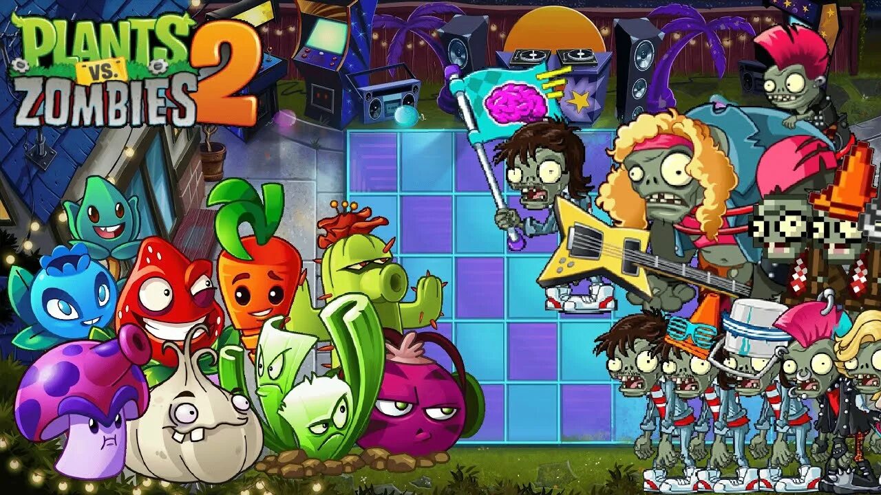 Plant zombies 2 играть. Растения из растения против зомби 2. Растения против зомби неоновый микстейп. Растения против зомби 2 зомби. ПВЗ 2 растения и зомби.