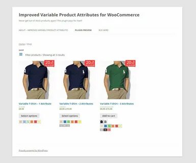 Woocommerce variable