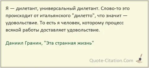 Дилетант это