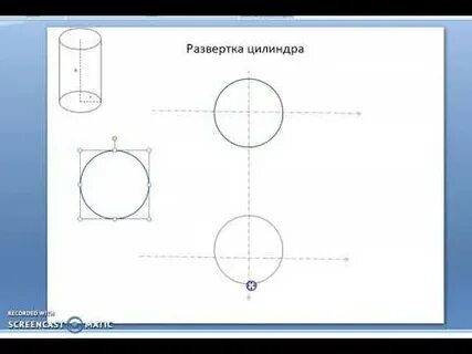 Развертка цилиндра состоит из