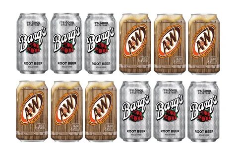 Набор газированных напитков A&W Root Beer & Barq's Root Beer, ...