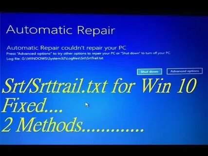 Windows system32 srttrail