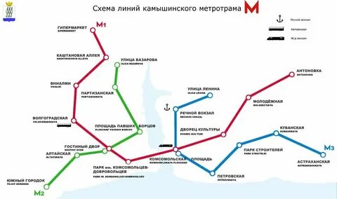 Карта метро волгоградский