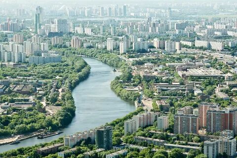 Москва река сверху