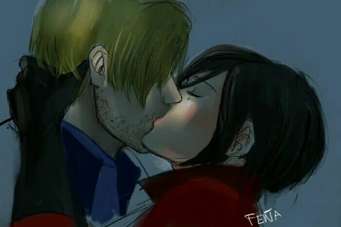 Ada wong x leon. Ada wong kiss. leon s kennedy and ada wong.