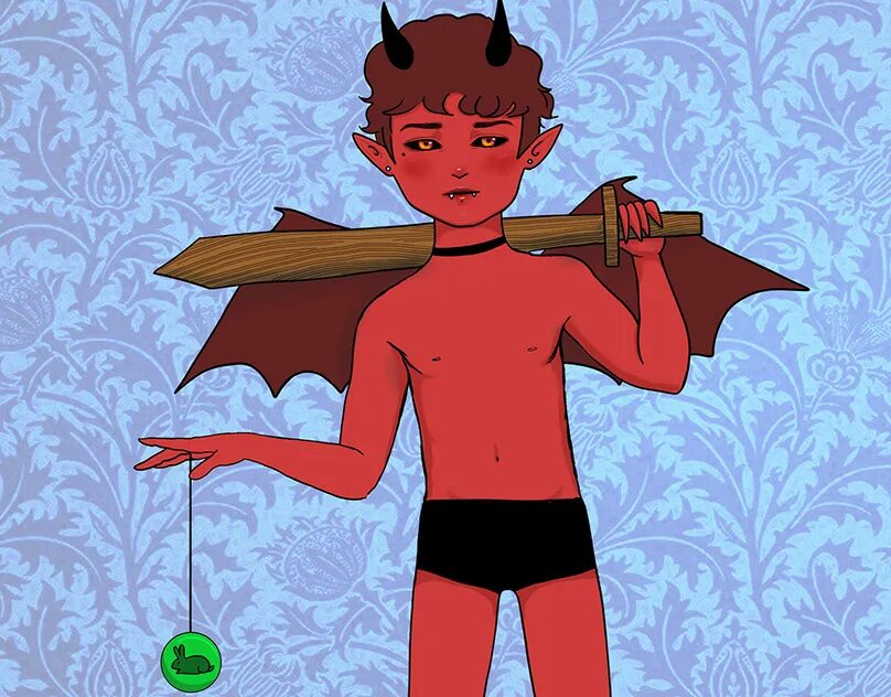 4. Demon boy v. Блэк демон чиби. Demon boy на русском. Gasaiv art vyperion 18.