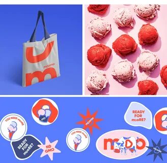 moomo ice cream packaging design on Behance