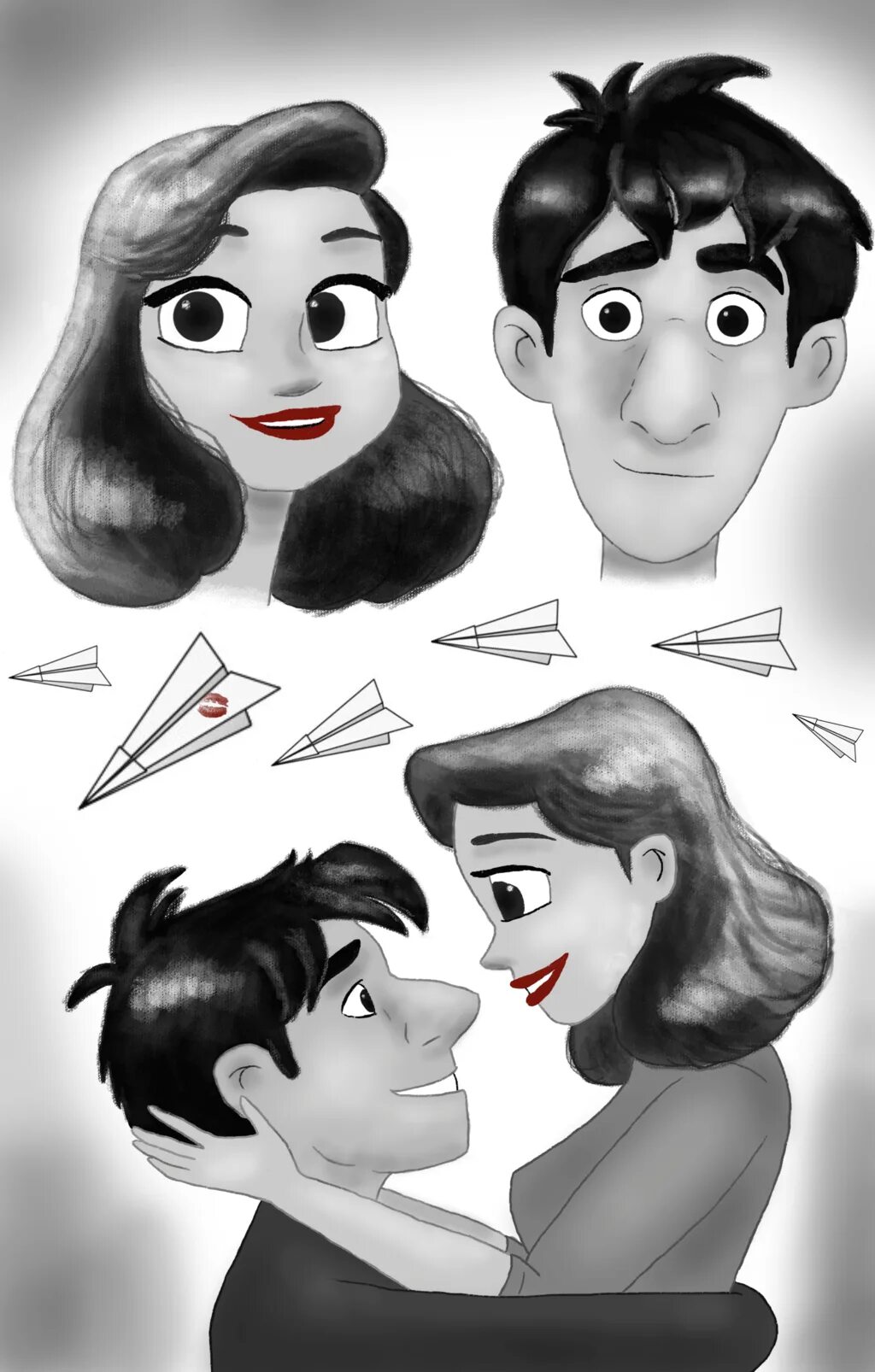 Paperman персонажи. Paperman