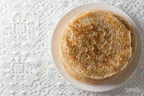 Рецепт кружевных блинчиков на молоке с кипятком
