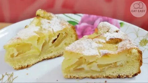 Заварное тесто с яблоками