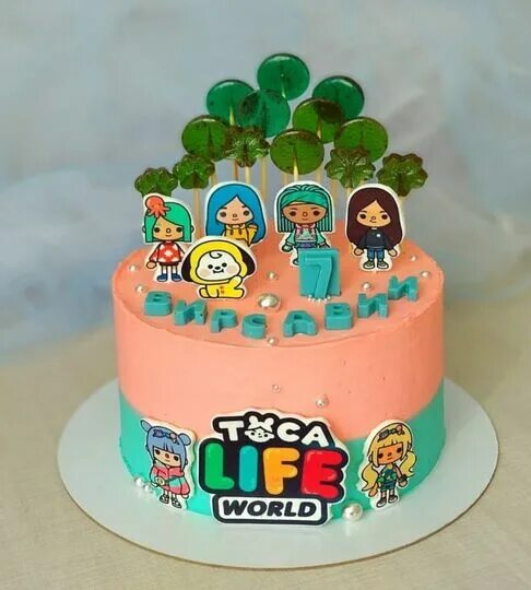 Тортик тока бока. Торт тока бока для девочки. Тортик тока бока. Торт на др девочке тока бока. Торт в стиле тока бока.