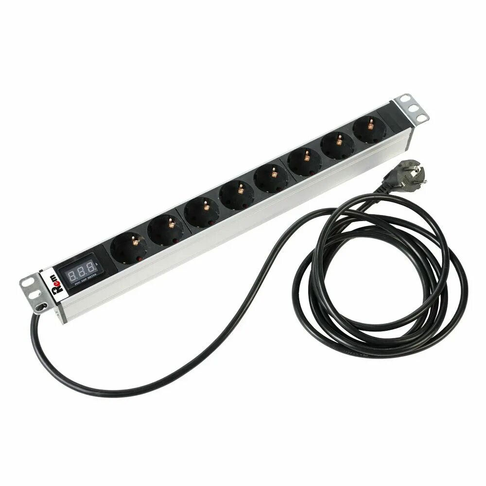 R 16 8s v 440. Блок розеток rem-16. блок розеток rem-16 с выкл., 8 schuko, 16a, алюм., 19&quot;, шнур 1,8 м.. блок розеток rem-16 r-16-9s-v-440-1.8. блок розеток rem-16 r-16-8s-am-440-3.