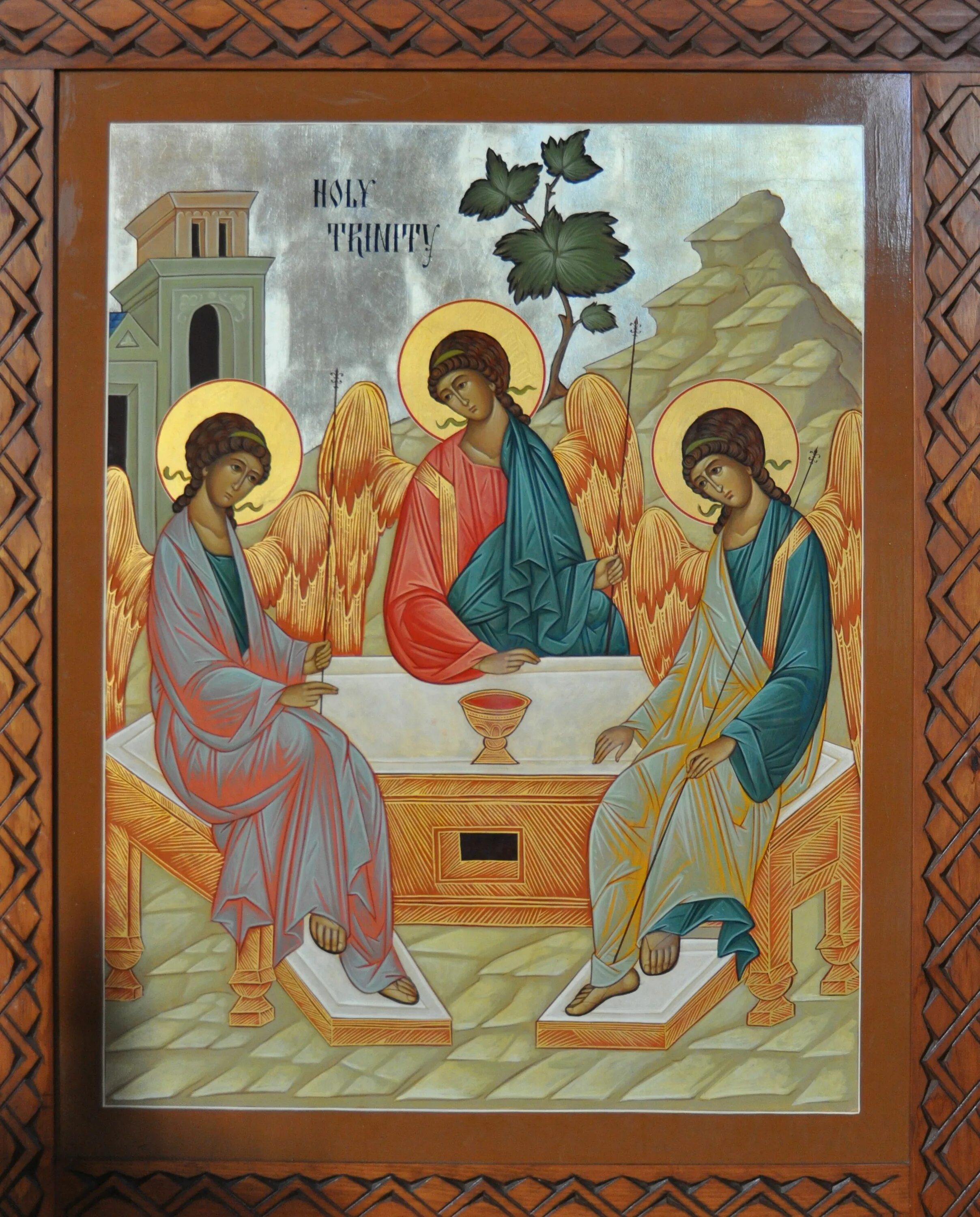 Троица икона палех. Икона троица. Троица икона святой троицы. Икона св. Святая троица в православии.