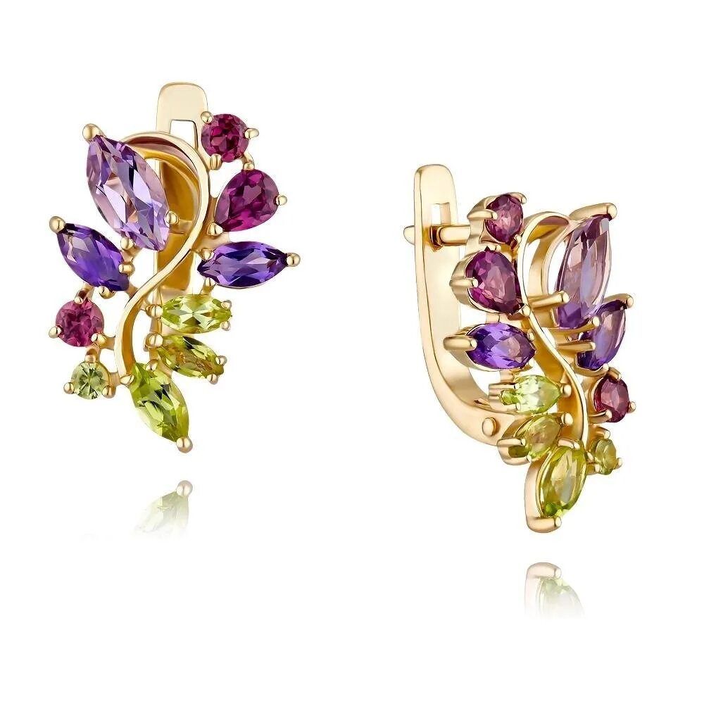 Каталог адамас ювелирные украшения с ценами. Золотые украшения каталог адамас. Адамас 2023. T141016256-02). Серьги с разноцветными камнями.