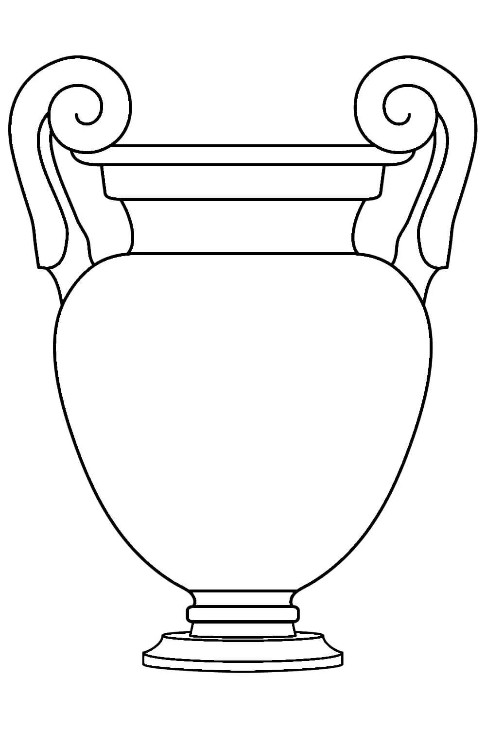 Ваза для вырезания из бумаги распечатать. Амфоры древней Греции раскраска. Древнегреческие Амфоры и вазы рисунок. Рисунок Амфоры древней Греции. Трафарет вазы.