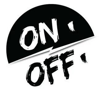 Надпись off on