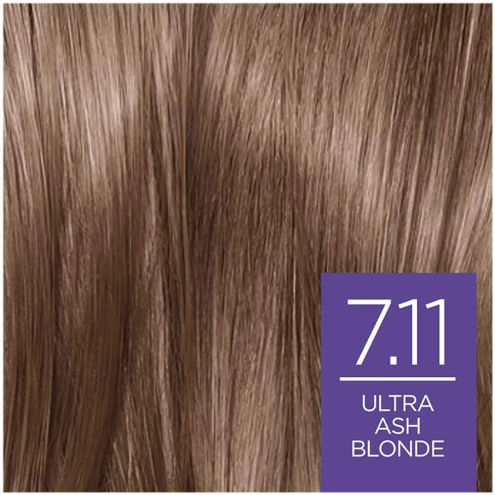 Отзывы лореаль 7.11 ультра. Loreal 7.11. Ультра пепельный русый 7.11. Excellence cool Creme 7.11. Лореаль экселанс 7.11.