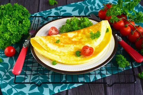 Омлет с помидорами в духовке с молоком