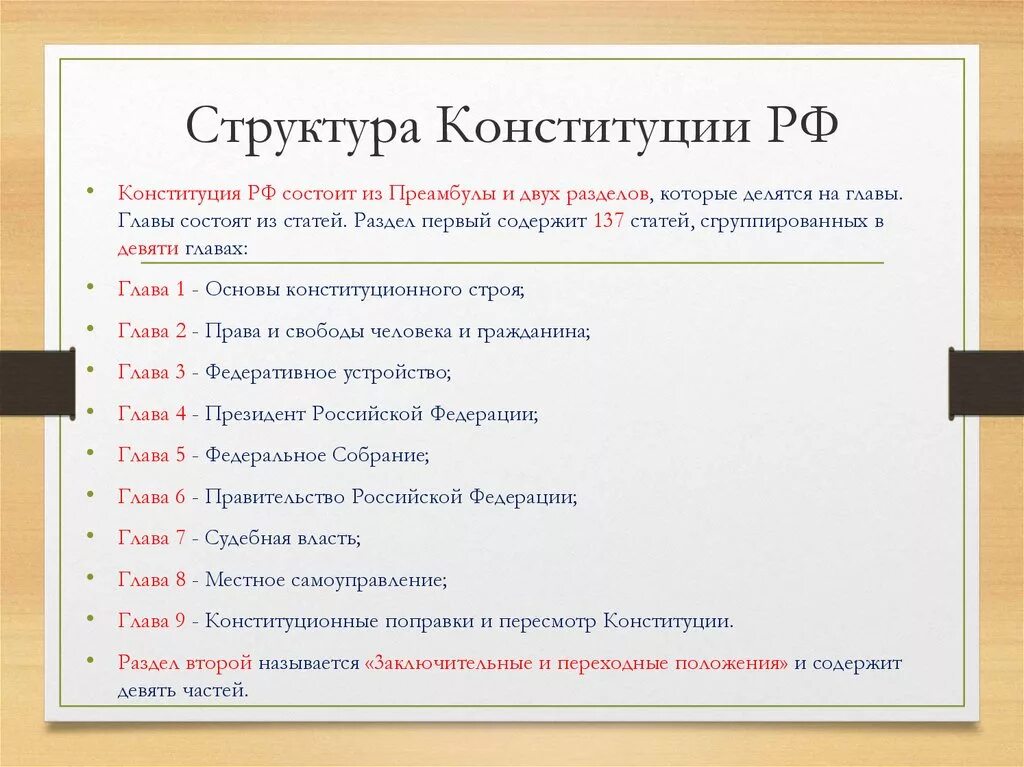 В конституции рф россия названа. Структура Конституции РФ. Структура Российской Конституции. Структура Конституции России. Структура статьи Конституции РФ.