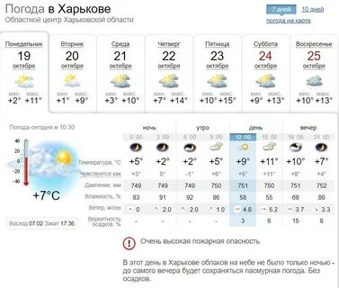 Синоптик харьков 10
