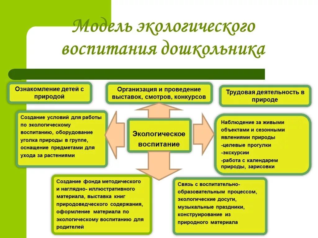 Формы экологического воспитания схема. Модель экологического воспитания дошкольников. Средства реализации экологического воспитания в ДОУ. Формы экологического воспитания дошкольников по ФГОС.