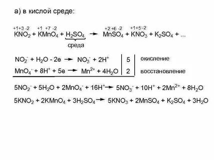 Kno2 ki h2so4 i2 no k2so4 h2o