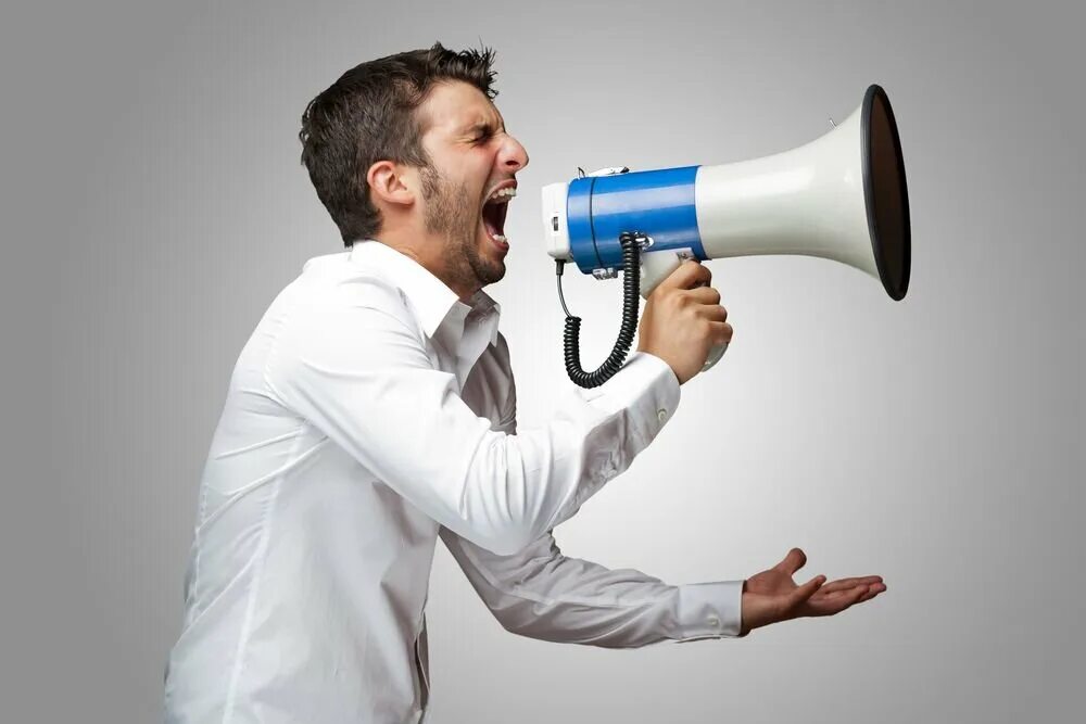 Making a loud noise