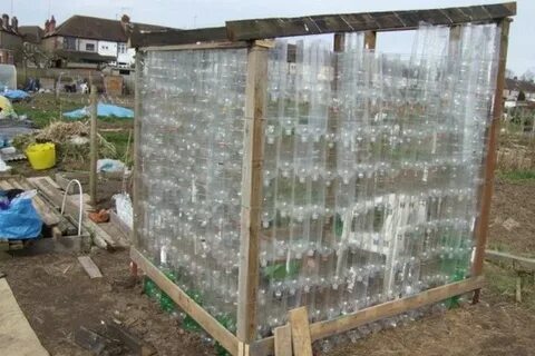 Теплица из пластиковых бутылок своими руками