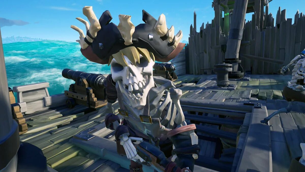 Cursed sea wiki. Скелет Капитан Sea of Thieves. Яростная оружейница Sea of Thieves костюм. Sea of Thieves скелеты. ДОНАТНЫЙ скелет Sea of Thieves.