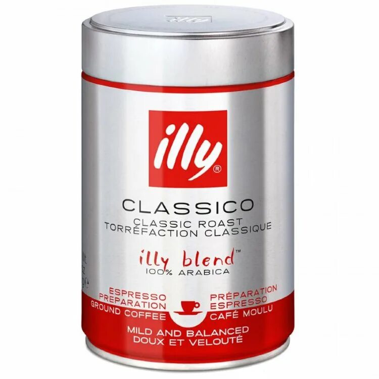 Illy Classico 250 средней обжарки. Кофе illy Classico. Illy Classico молотый 250 гр.. Кофе молотый illy 250 гр. Эспрессо обжарка