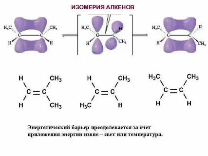 Виды изомерии этиленовых углеводородов