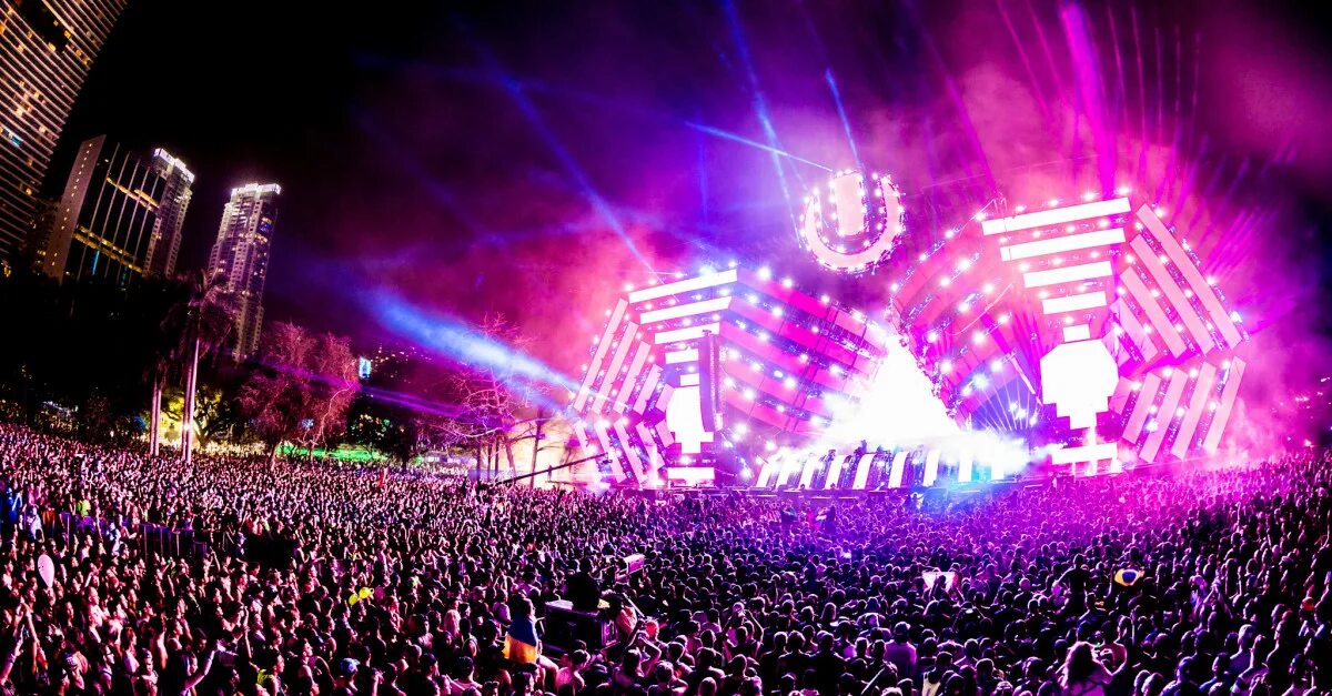 Вид со сцены. Umf. Ultra miami festival. Ультра мьюзик фестиваль майами. Ultra live festival.